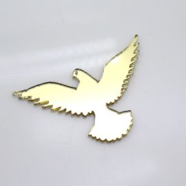 Aplique de Acrílico / 3,5x6cm - Pomba (Unidade)