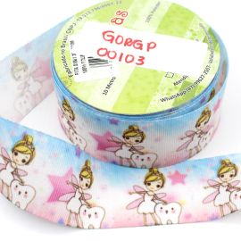 Fita de Gorgorão N°09 / 38mm - Fada do Dente (1 metro)