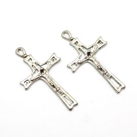 Crucifixo de Metal / 70x39mm - Vazado (unidade)