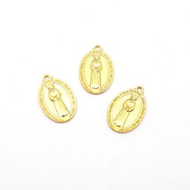 Medalha de Metal / 27x17mm - Nossa Senhora das Lágrimas (unidade)