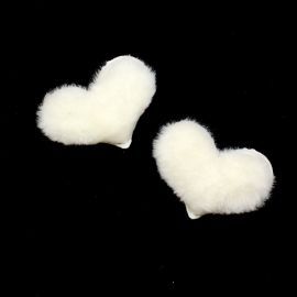 Aplique de Pelucia / 40x51mm - Coração (unid.)