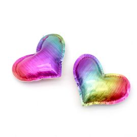 Pingente de Plástico Metalizado / 57x70mm - Acolchoado (unid.)