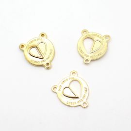 Salva Rainha de Metal / 29x24mm - Terço do Casal (Unidade)