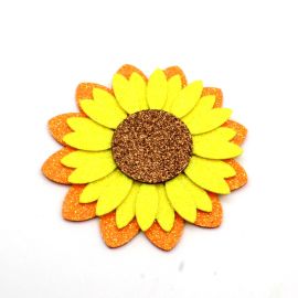 Aplique de E.V.A / 9cm - Girassol - Tema Junino (1 kit)