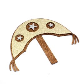 Aplique de E.V.A / 19x17,5cm - Chapéu do Cangaceiro - Tema Junino (1 kit)