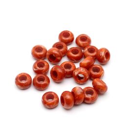 Conta Plástica Mesclada / 15mm - Pneu (10 gramas)