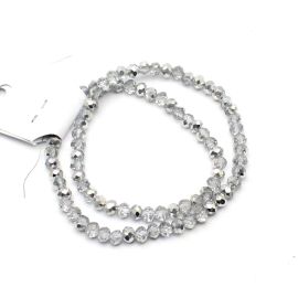 Rondela de Vidro 6mm / Metalizada (1 Fio)