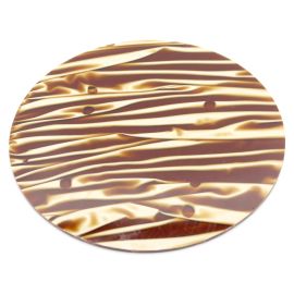 Base de Acrílico / 18cm - Redonda - Mesclada (unidade) - Marrom
