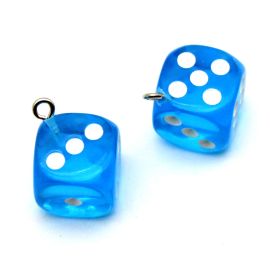 Pingente de Resina / 14mm - Dado (unidade)