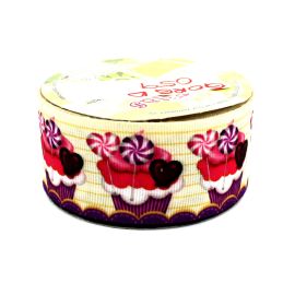 Fita de Gorgorão N°09 / 38mm - Doces - Cupcake (1 metro)