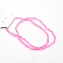 Rondela de Vidro 2mm / Transparente Furta-Cor (1 Fio)