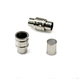 Fecho de Metal / 22X11mm - Imã (PAR) - Níquel