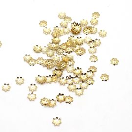 Tulipa de Aluminío / 7mm (Pct. com 100 unidades) -Dourado