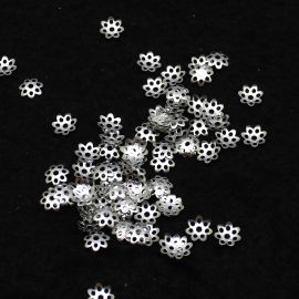 Tulipa de Aluminío / 7mm (Pct. com 100 unidades) -Níquel