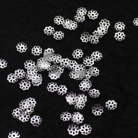 Tulipa de Aluminío / 6mm - Flor (Pct. com 100 unidades) -Níquel