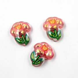 Aplique de Resina / 26x22mm - Flor (unidade)