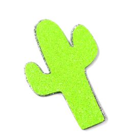Aplique de E.V.A com Glitter / 9x6cm - Cacto - Tema Junino (1 kit)