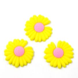 Aplique Emborrachado / 29mm - Girassol (unidade)