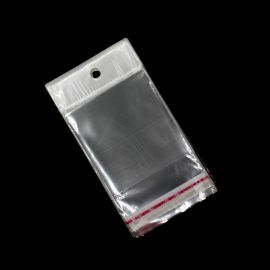 Saco Adesivo com Sulapa / 7x7cm (Pct. com 100 Unidades) - Transparente