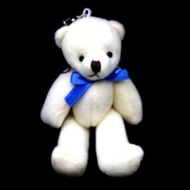 Urso de Pelucia com Lacinho / 11,2x6,2cm - (unidade) 