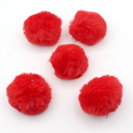 Pompom Felpudo / 5cm - Pelo Artificial (unidade)