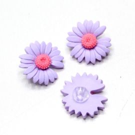 Entremeio Botão de Resina / 25mm - Flor (Unidade)