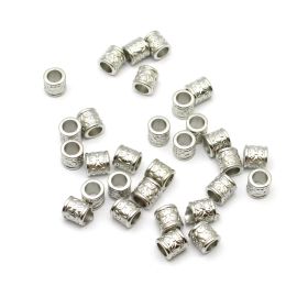 Entremeio de Plástico ABS / 9x9mm - Tubo (10 gramas) - Níquel