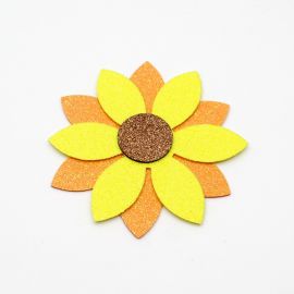 Aplique de E.V.A / 11cm - Margarida - Tema Junino (unidade)