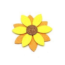 Aplique de E.V.A / 8cm -  Margarida - Tema Junino (unidade)