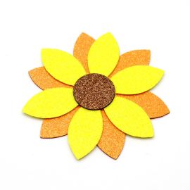 Aplique de E.V.A / 13cm - Margarida - Tema Junino (unidade)