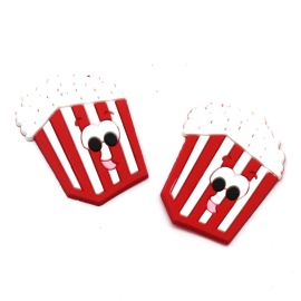 Aplique Emborrachado / 40x30mm - Junino - Pipoca (unidade)