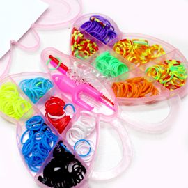 Estojo para Fabricação de Pulseiras / 18X15cm - Borboleta  (KIT)