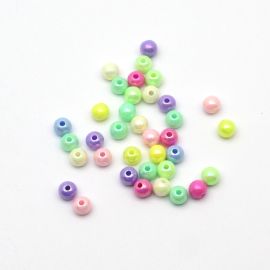 Mix Multicolorido Perolado Irisada / 8mm - Bola (10 gramas)