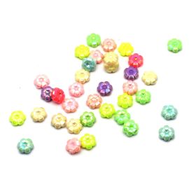 Mix Multicolorido Perolado Irisado / 10mm - Florzinha (10 gramas)