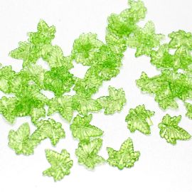 Pingente de Acrílico / 20x21mm - Folha (10 gramas) - Verde