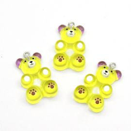 Pingente de Resina / 31x19mm - Ursinho (Unidade)