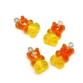 Pingente de Resina / 20mm - Ursinho Mesclado (Unidade)