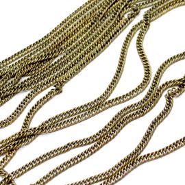 Corrente de Ferro / Elo: 6x4mm - (1 Metro)-Ouro Velho