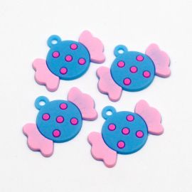 Pingente Emborrachado / 23x34mm - Bombom ( Unidade)