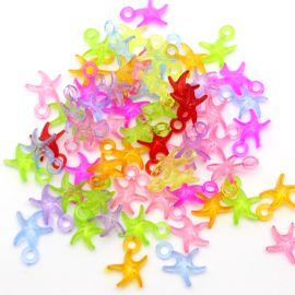 Mix Multicolorido / 20x14mm - Transparente - Estrela do Mar (10 gramas)