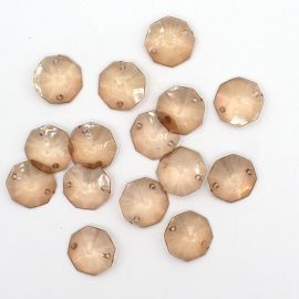 Castanhola de Acrílico / 24mm - com Dois Furos (10 gramas)