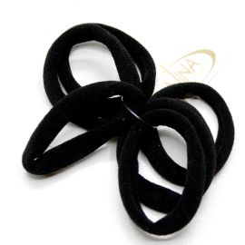 Liga para Cabelo / (6 Unidades) - Preto