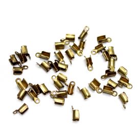 Garra de Metal / 8x4mm (Dourado: Pct. c/ 50 Unidades / Demais Banhos: Pct. c/ 100 Unidades) / (COD:P007)-Ouro Velho
