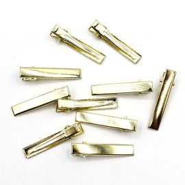 Presilha Jacaré / 4cm - Bico de Pato - Dourado (10 unidades)