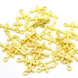 Mini Cruz de Plástico ABS / 21x11mm  (10 gramas)