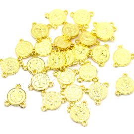 Salve Rainha de Plásrico ABS / 18x16mm - Medalha de São Bento (10 gramas)