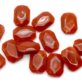 Conta Plástica Mesclada / 25x18mm - Retangular (10 gramas)