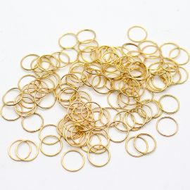 Argola de Metal Importada / 10mm (50 gramas)-Dourado-10mm