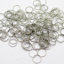 Argola de Metal Importada / 10mm (50 gramas)-Níquel-10mm