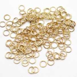 Argola de Metal Importada / 6mm (50 gramas)-Dourado-6mm